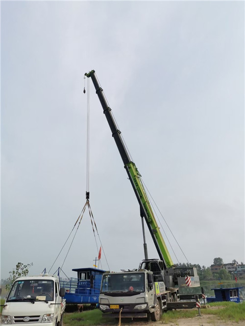 顺庆区桥梁建设吊装案例